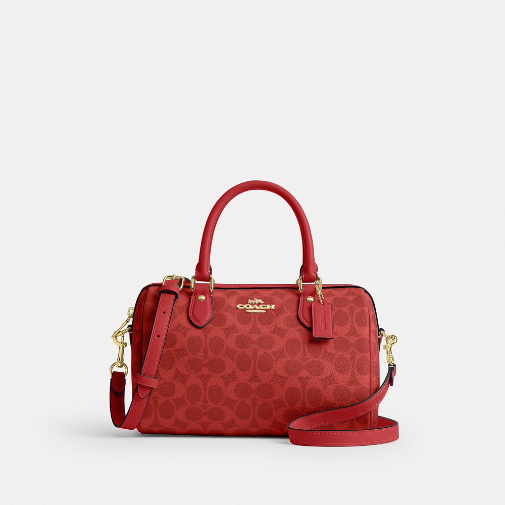 Coach Outlet Rowan Satchel Bag In Signature Canvas